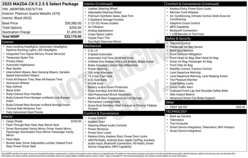 2025 Mazda CX-5 2.5 S Select