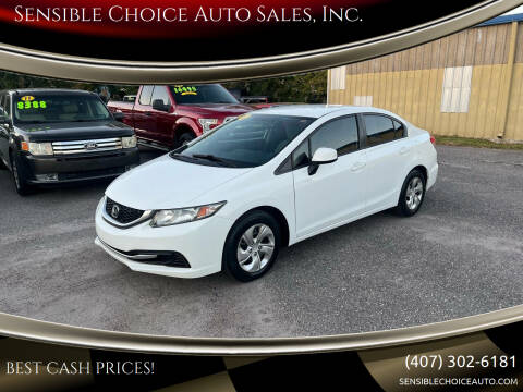 2013 Honda Civic for sale at Sensible Choice Auto Sales, Inc. in Longwood FL