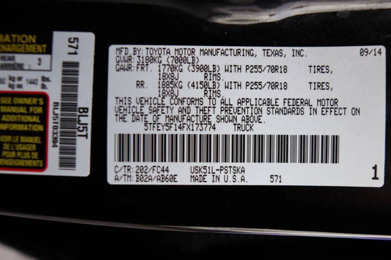 2015 Toyota Tundra SR5