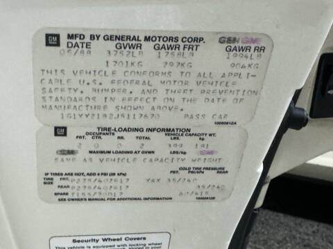 1988 Chevrolet Corvette