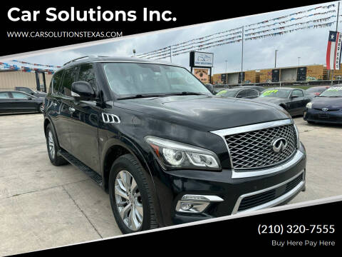 2015 Infiniti QX80 for sale at Car Solutions Inc. in San Antonio TX