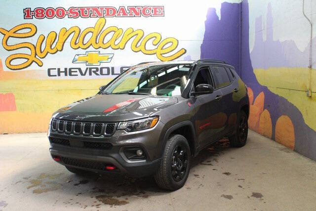 Used 2023 Jeep Compass Trailhawk with VIN 3C4NJDDN1PT501749 for sale in Grand Ledge, MI