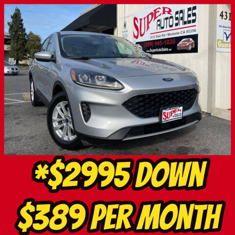 2020 Ford Escape for sale at Super Auto Sales Modesto in Modesto, CA