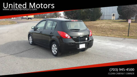 2009 Nissan Versa for sale at United Motors in Fredericksburg VA