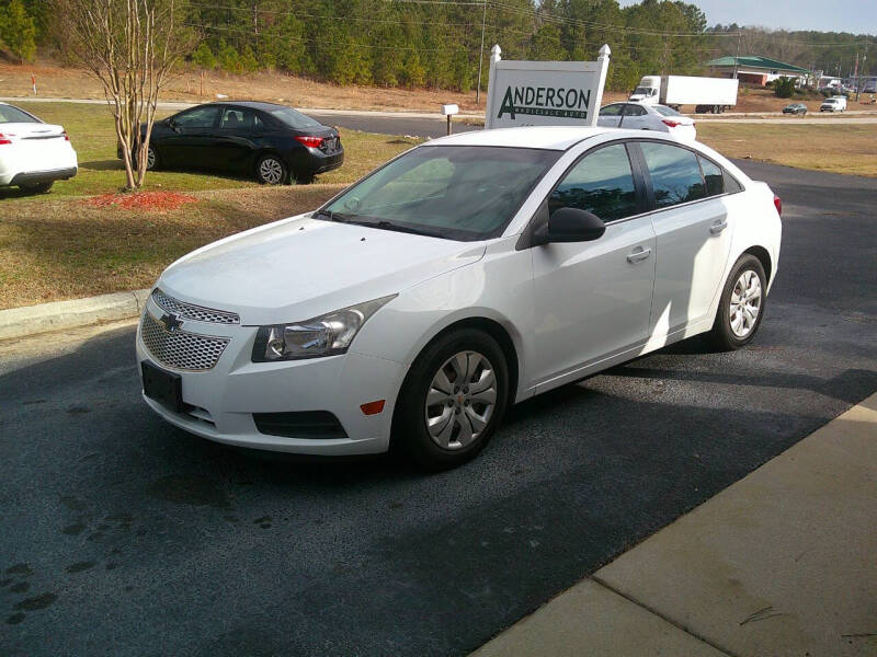 2012 Chevrolet Cruze for sale at Anderson Wholesale Auto llc in Warrenville SC