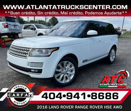 2016 Land Rover Range Rover for sale at ATLANTA TRUCK CENTER LLC in Doraville GA