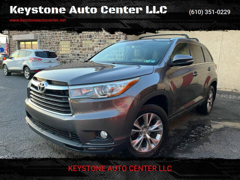 2015 Toyota Highlander for sale at Keystone Auto Center LLC in Allentown PA