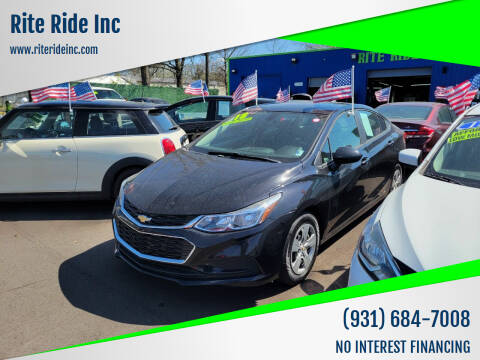 2018 Chevrolet Cruze for sale at Rite Ride Inc 2 in Shelbyville TN
