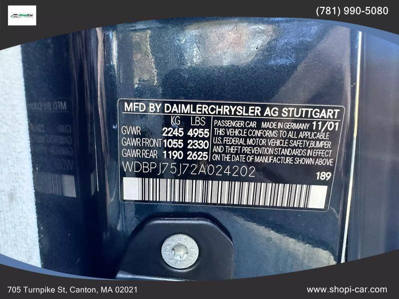 2002 Mercedes-Benz CL-Class CL 500