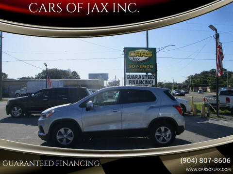 2020 Chevrolet Trax for sale at CARS OF JAX INC. in Jacksonville FL