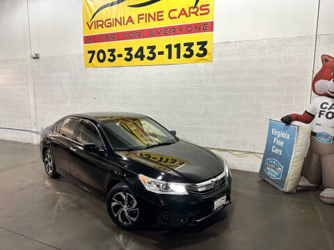 2017 Honda Accord for sale at Virginia Fine Cars in Chantilly VA