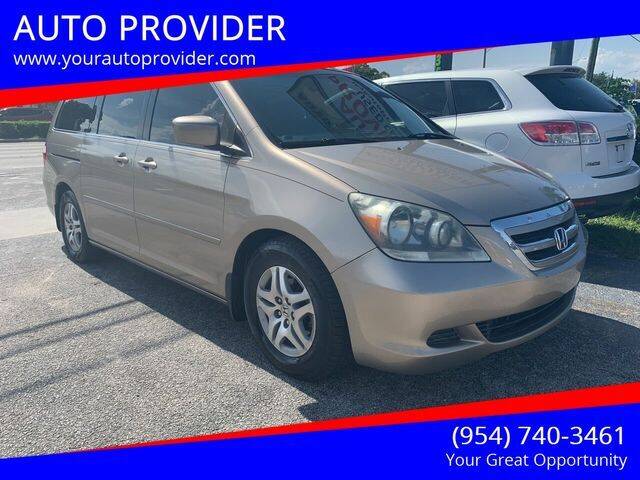 2006 Honda Odyssey for sale at AUTO PROVIDER in Fort Lauderdale FL