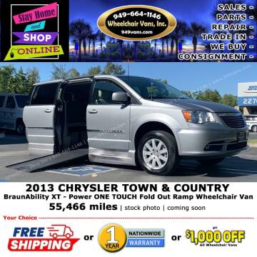 2013 Chrysler Town and Country for sale at Wheelchair Vans Inc in Laguna Hills CA