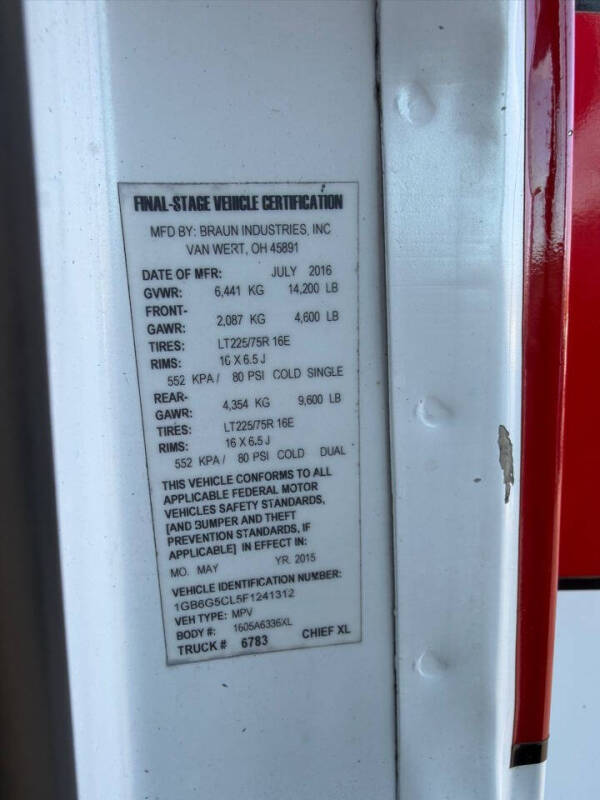 2015 Chevrolet Express 4500