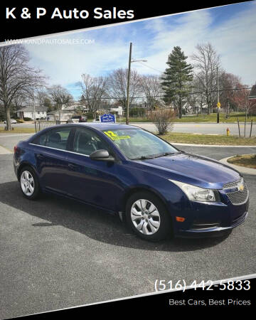 2012 Chevrolet Cruze for sale at K & P Auto Sales in Baldwin NY