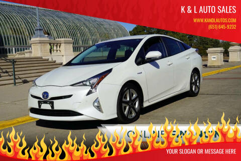 2017 Toyota Prius for sale at K & L Auto Sales in Saint Paul MN