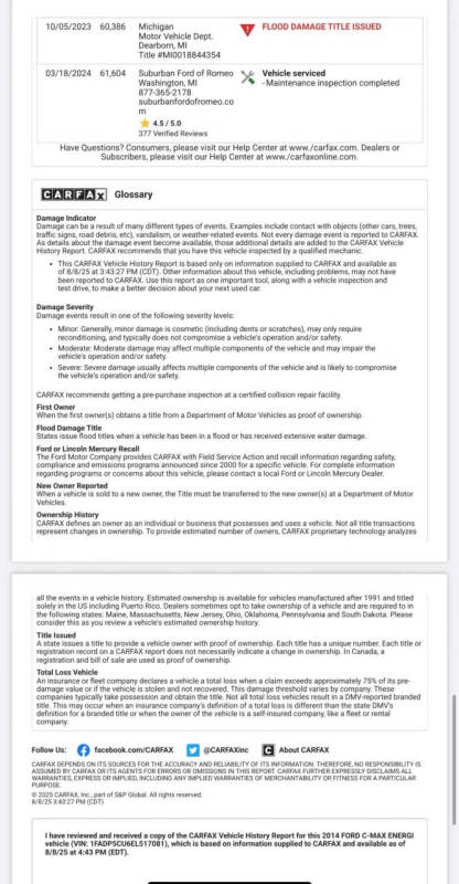 2014 Ford C-MAX Energi SEL