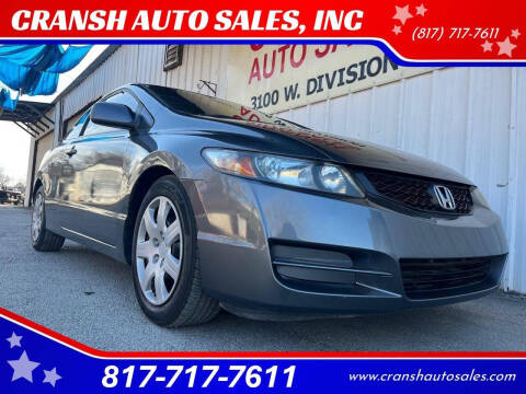 2010 Honda Civic for sale at CRANSH AUTO SALES, INC in Arlington TX