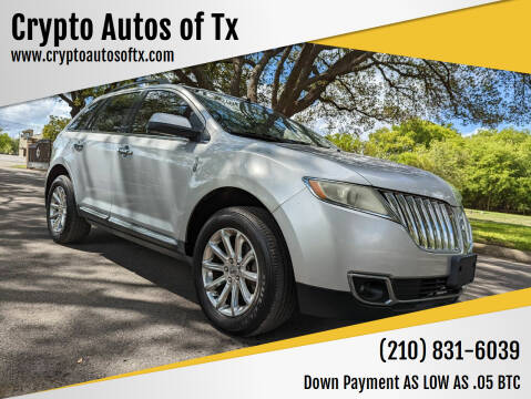 2011 Lincoln MKX for sale at Crypto Autos of Tx in San Antonio TX