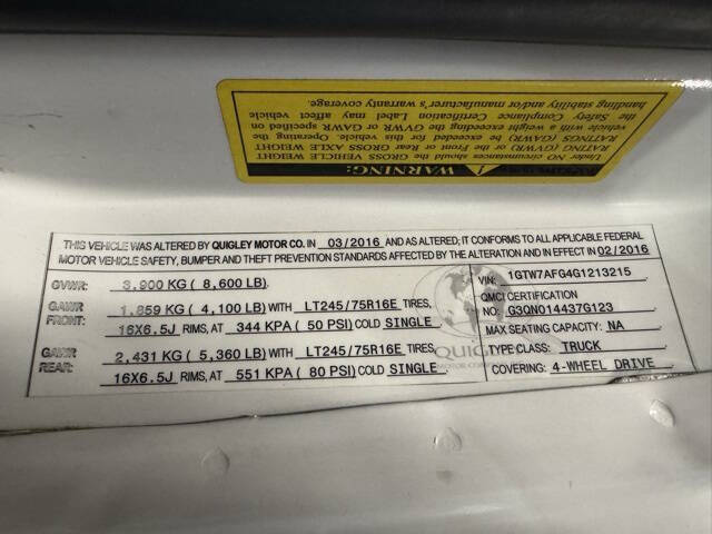 2016 GMC Savana 2500