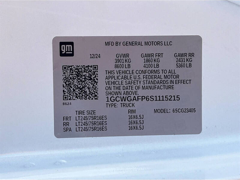 2025 Chevrolet Express 2500