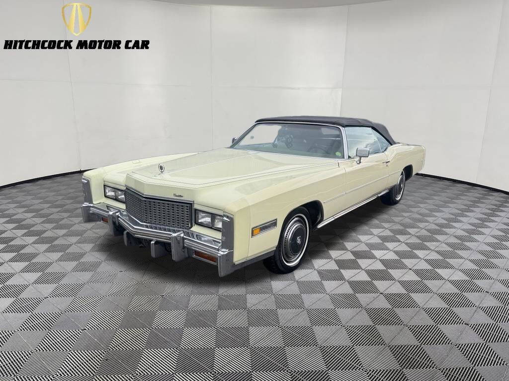 Yellow 1976 Cadillac Eldorado Convertible 1
