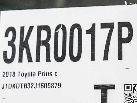 2018 Toyota Prius c Two