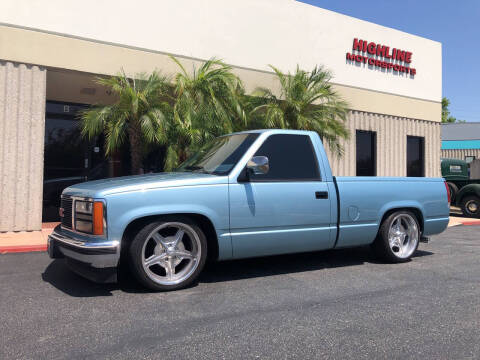 1990 GMC Sierra 1500 for sale at HIGH-LINE MOTOR SPORTS in Brea CA