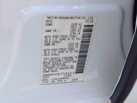 2018 Nissan Frontier