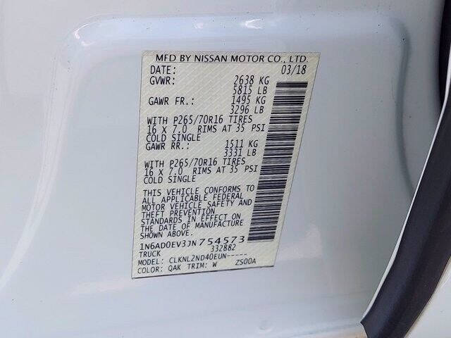 2018 Nissan Frontier