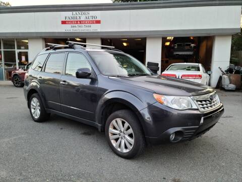 2012 Subaru Forester for sale at Landes Family Auto Sales in Attleboro MA