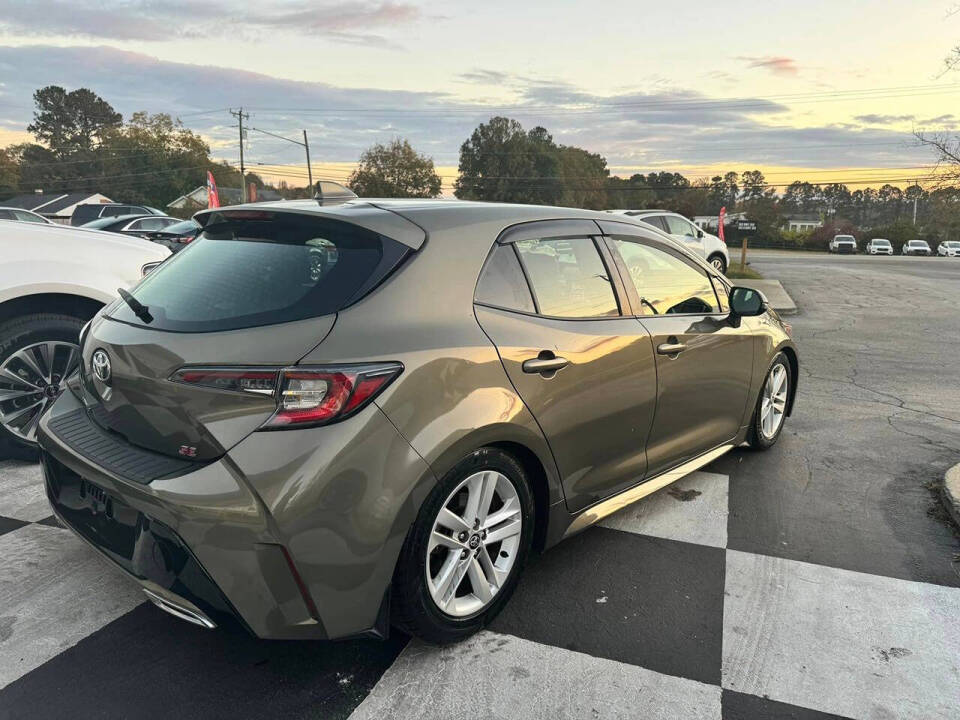 2019 Toyota Corolla Hatchback for sale at David's Motors LLC in Roanoke Rapids, NC