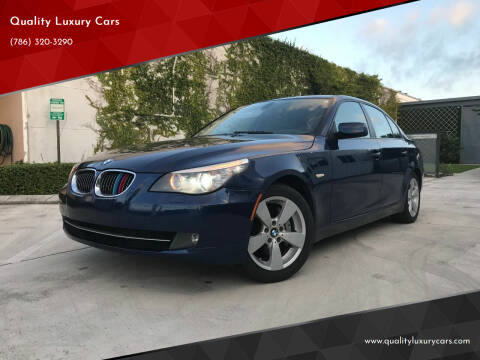 2008 BMW 5 Series for sale at Quality Luxury Cars in North Miami FL