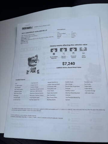 2011 Chevrolet Avalanche LS