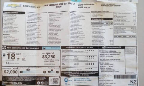2018 Chevrolet Silverado 1500