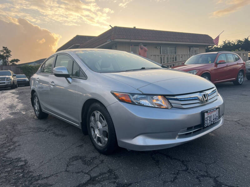 Used 2012 Honda Civic HYBRID with VIN JHMFB4F31CS004529 for sale in Marina, CA