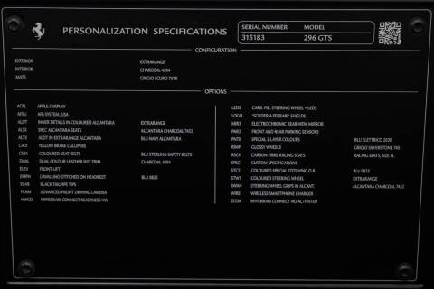 2025 Ferrari 296 GTS