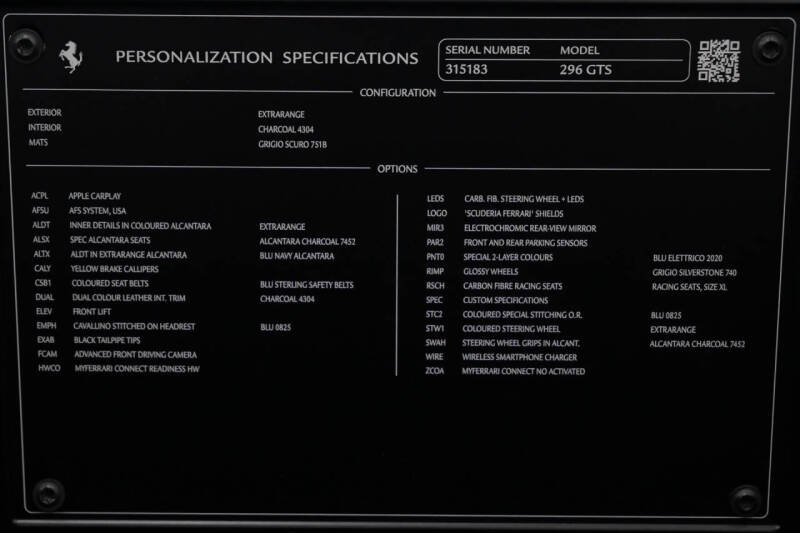 2025 Ferrari 296 GTS