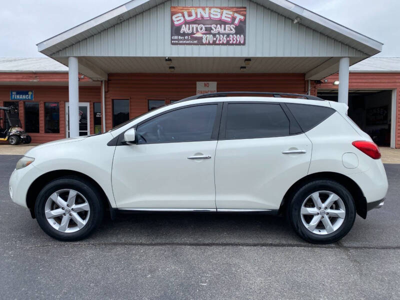 2009 Nissan Murano for sale at Sunset Auto Sales in Paragould AR