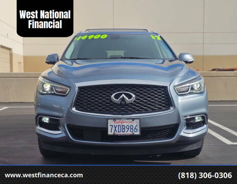 2017 Infiniti QX60 for sale at West National Financial in Van Nuys CA