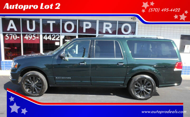 2016 Lincoln Navigator L for sale at Autopro Lot 2 in Sunbury PA