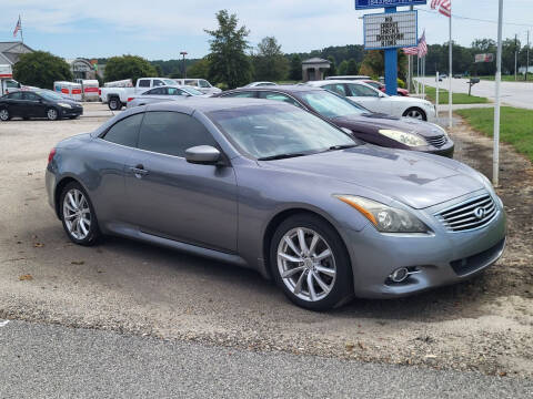 2011 Infiniti G37 Convertible for sale at Big A Auto Sales Lot 2 in Florence SC