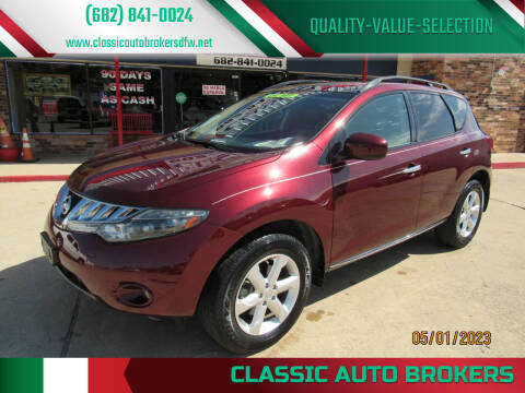 2009 Nissan Murano for sale at Classic Auto Brokers in Haltom City TX