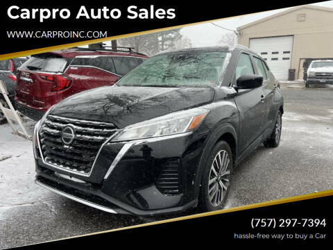 2022 Nissan Kicks for sale at Carpro Auto Sales in Chesapeake VA