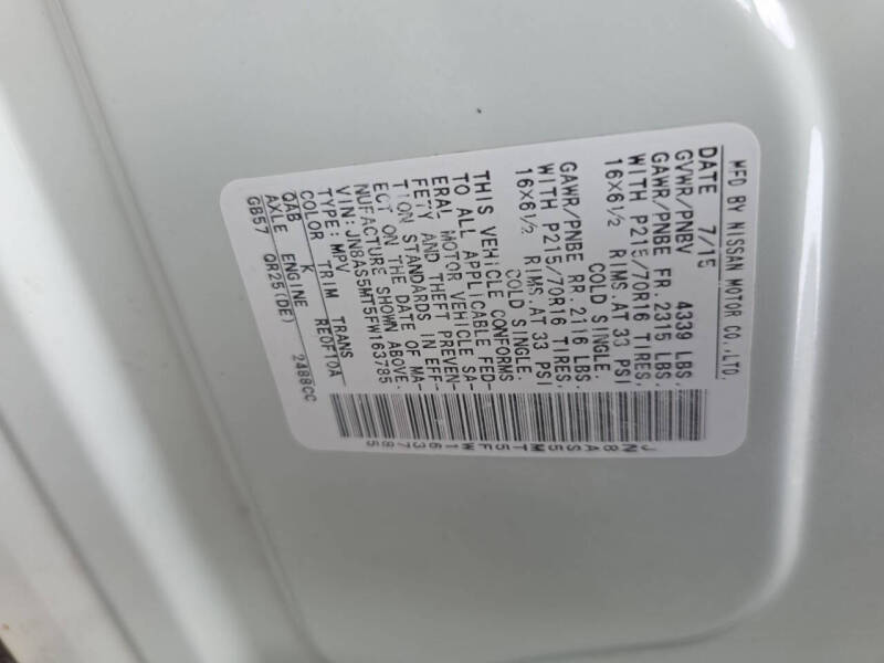 2015 Nissan Rogue Select S