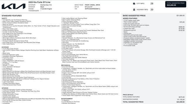 2023 Kia Forte GT-Line
