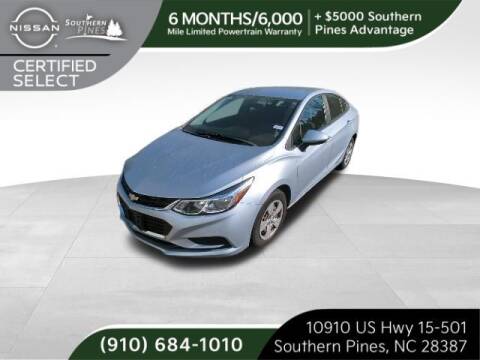 2018 Chevrolet Cruze for sale at PHIL SMITH AUTOMOTIVE GROUP - Pinehurst Nissan Kia in Southern Pines NC