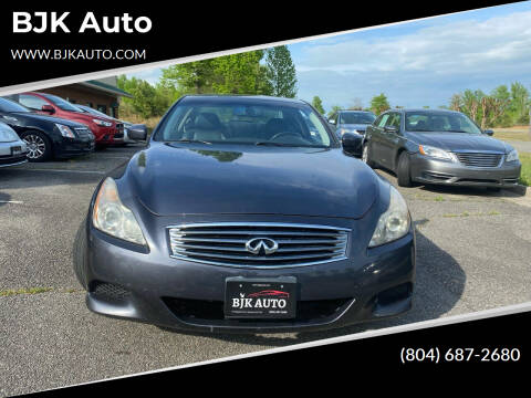 2008 Infiniti G37 for sale at BJK Auto in Mineral VA
