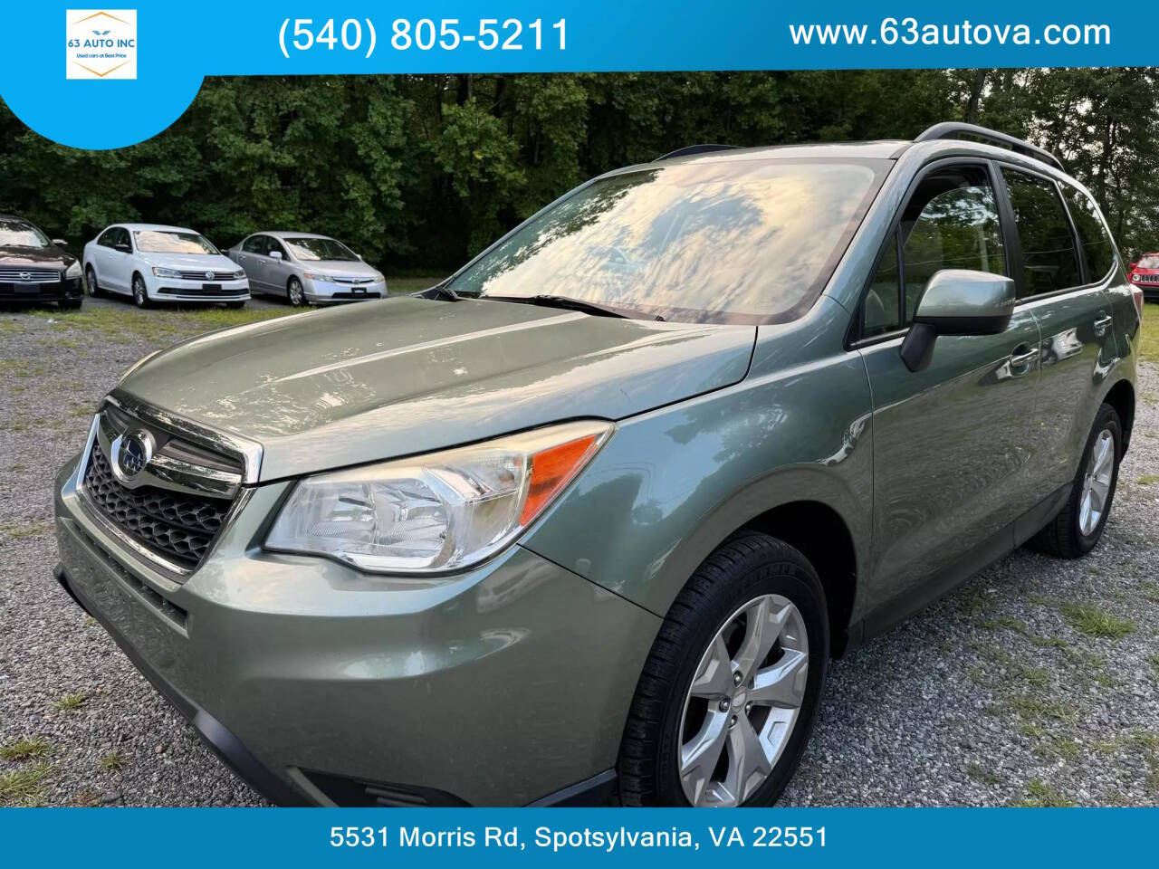 2015 Subaru Forester for sale at 63 Auto Inc in Spotsylvania, VA