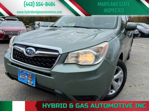 2014 Subaru Forester for sale at Hybrid & Gas Automotive Inc in Aberdeen MD